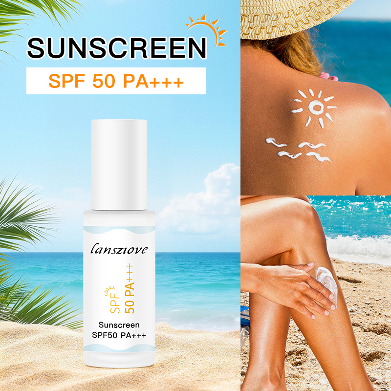 Private Label Skin Care Sun Protection Lotion SPF 50 PA+++ Brightening Waterproof Sunblock Lotion