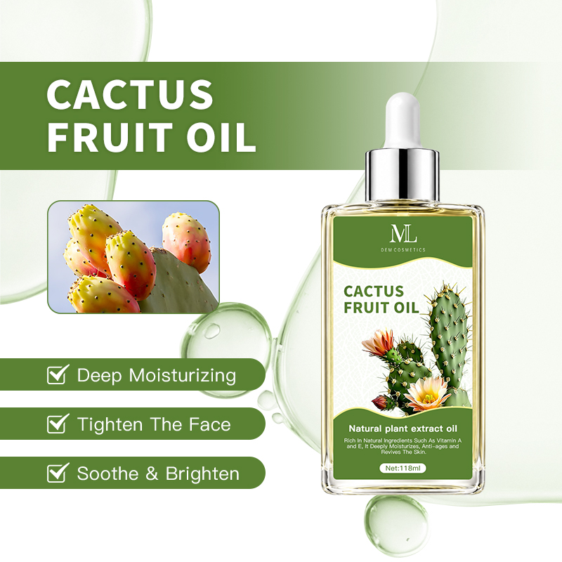 100% Pure Cactus Fruit Oil Pure Essential Oil Cold Pressed Moisturizing Body Care for Cosmetic Formulations